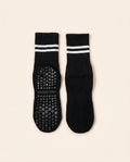 Numan Mid-calf Pilates Socks with Grips - Black