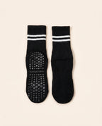 Numan Mid-calf Pilates Socks with Grips - Black
