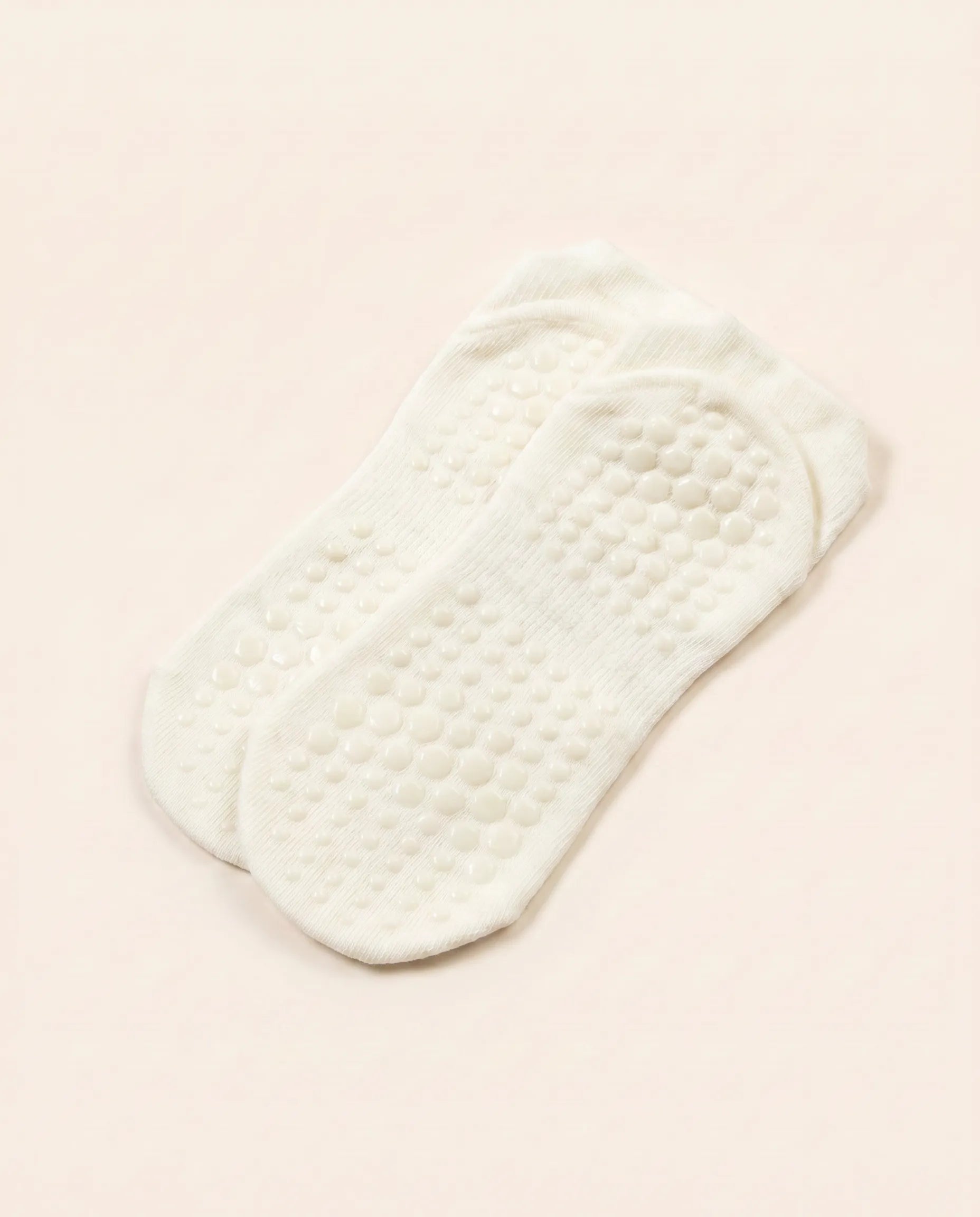 Numan Women's Non-slip Pilates Socks - Milk White